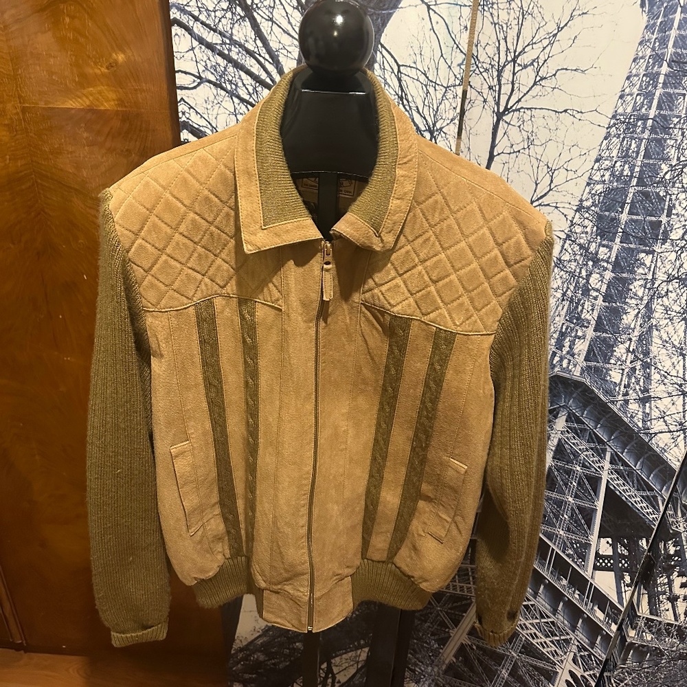 Original Windbreaker  Brown Suede Leather Jacket
